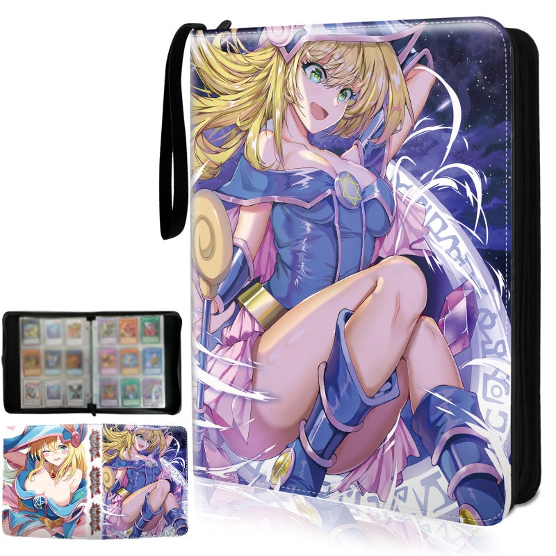 sabermaster Trading YGO Card Binder  Fits 900 Cards Card Collector Album Holder with 50 Removable Sleeves Toys Gifts for Boys Girls - Image 1